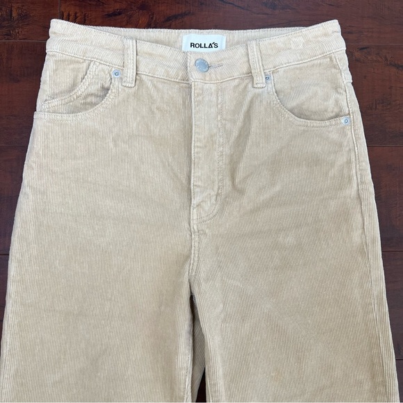 ROLLA’S Original High Rise Straight Corduroy Pants Tan Size 28 - Picture 5 of 13